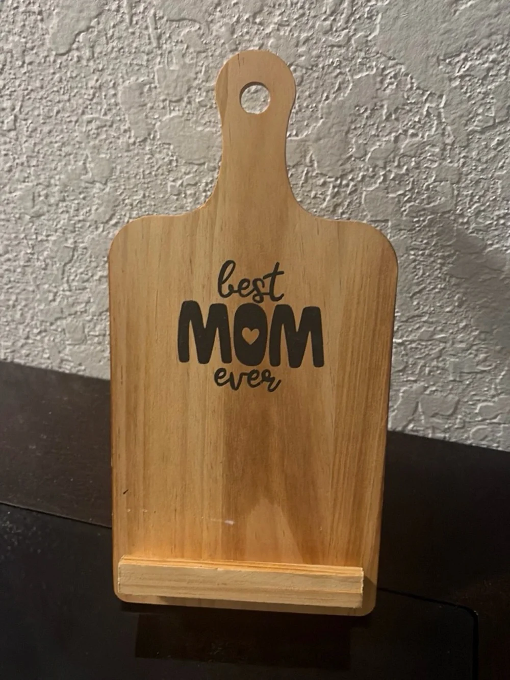 Best Mom Ever Wood Serving Board - Natural